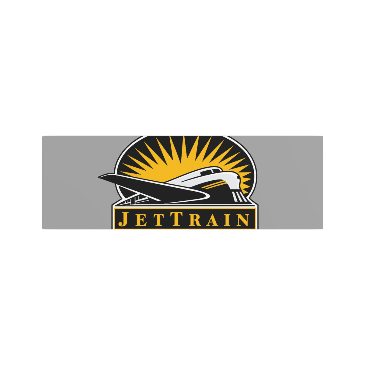 Bombardier JetTrain Metal Sign