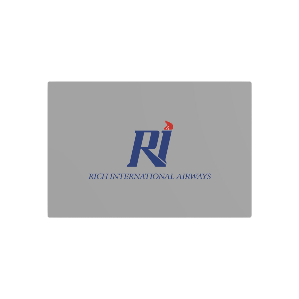 Rich International Airways Metal Sign