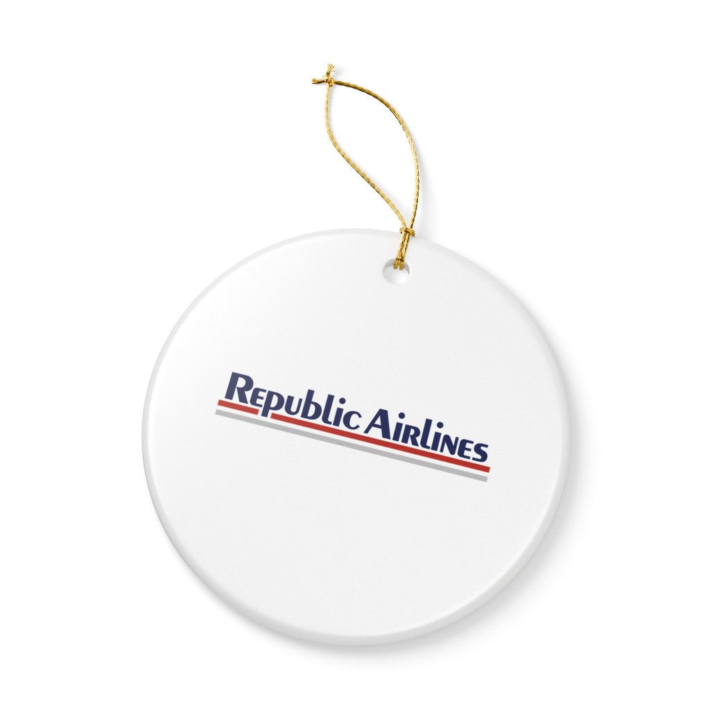 Republic Airlines Ceramic Ornament
