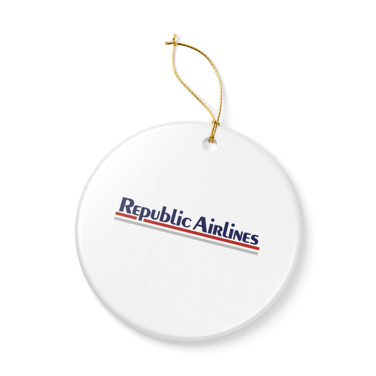 Republic Airlines Ceramic Ornament
