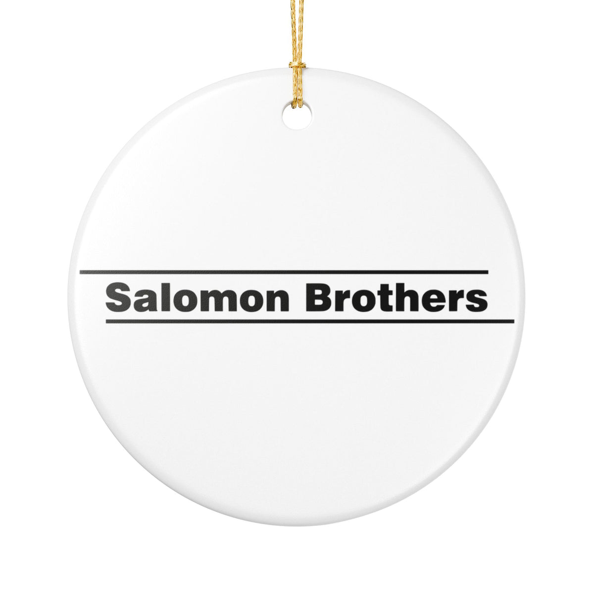 Salomon Brothers Ceramic Ornament