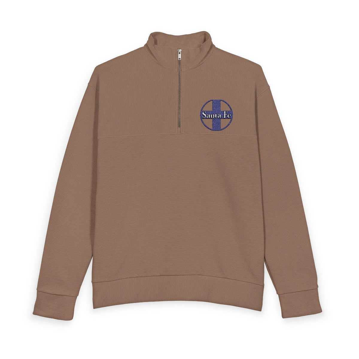 Atchison Topeka and Santa Fe Railway Heavy Knit Quarter-Zip Sweatshirt