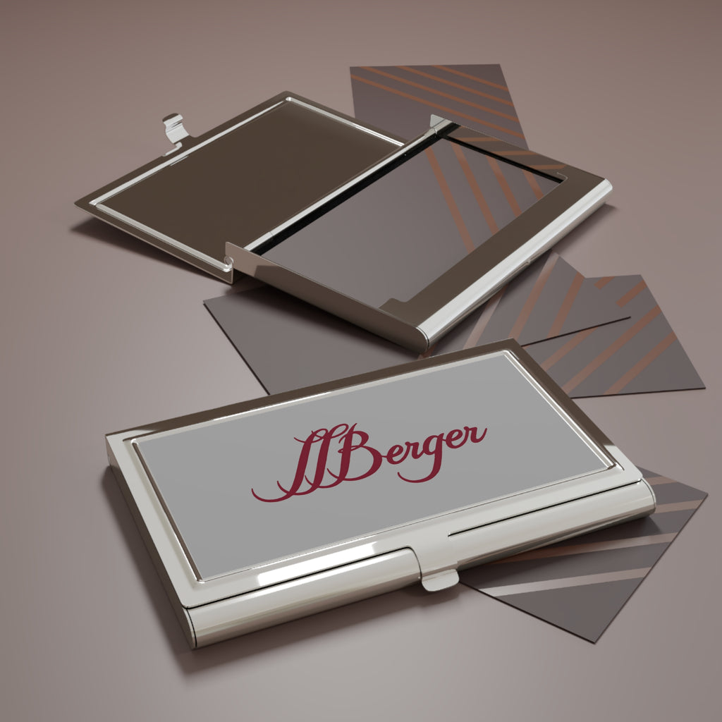 L. L. Berger Metal Business Card Holder