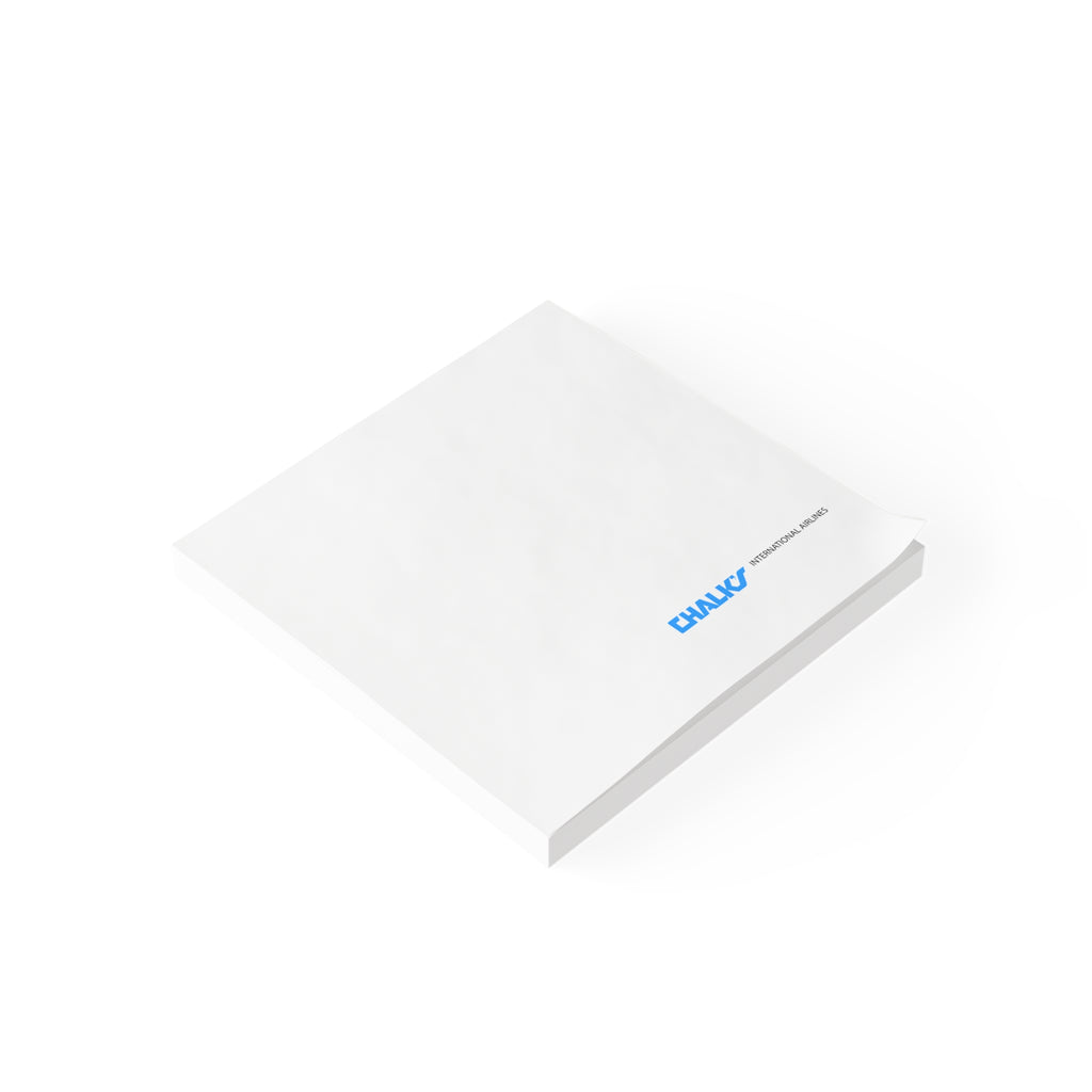 Chalk's International Airlines Sticky Post-it Note Pad
