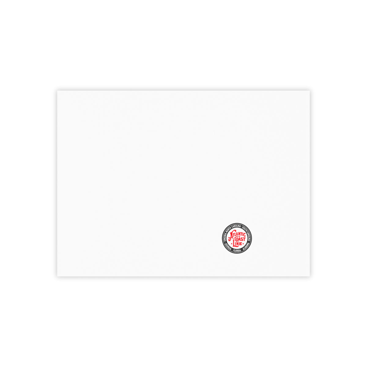 Atlantic Coast Line Railroad Sticky Post-it Note Pad