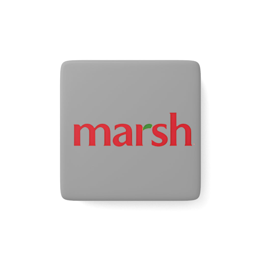 Marsh Supermarkets Square Porcelain Fridge Magnet