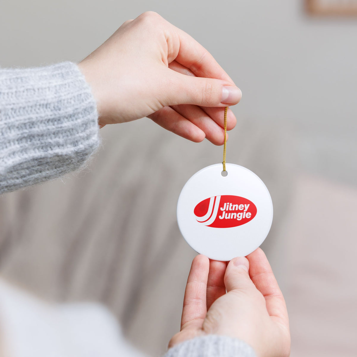 Jitney Jungle Ceramic Ornament