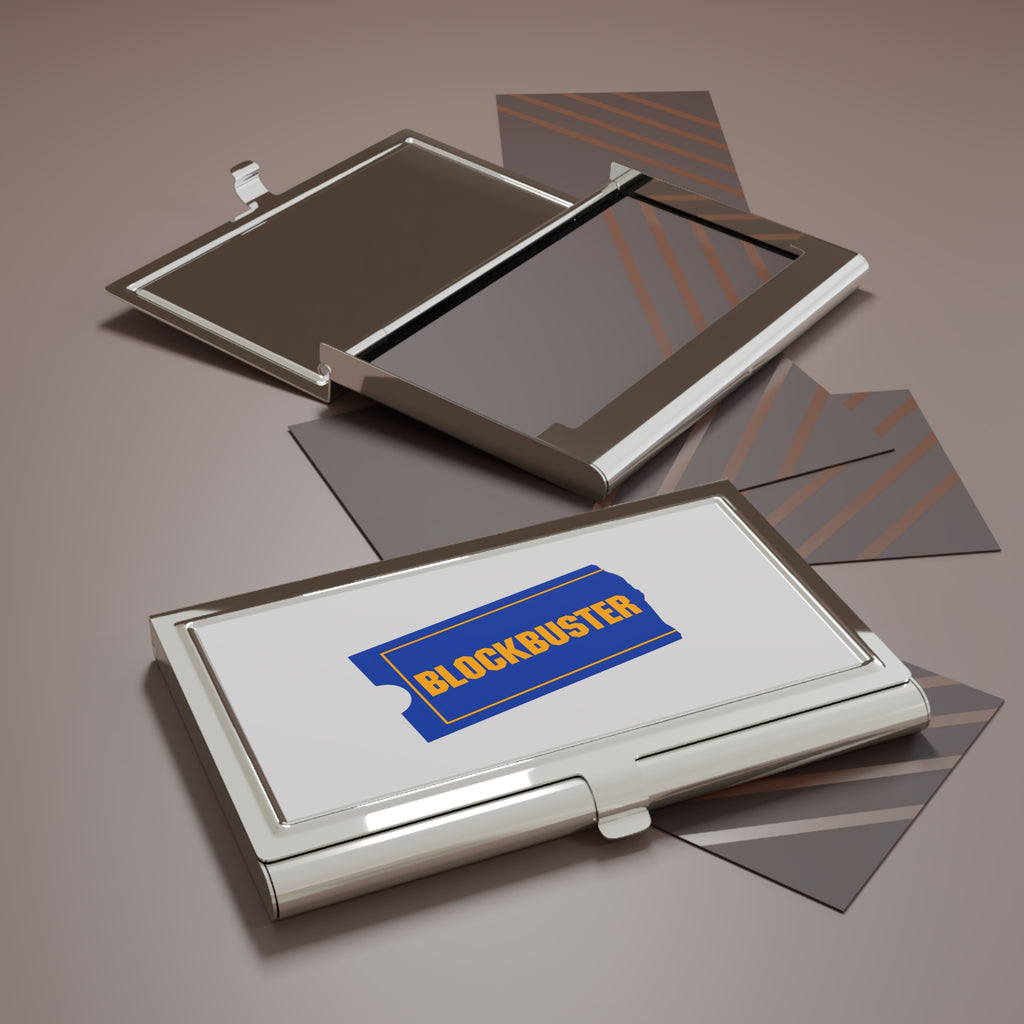 Blockbuster Video Metal Business Card Holder