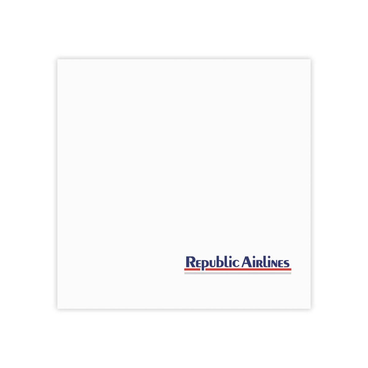 Republic Airlines Sticky Post-it Note Pad