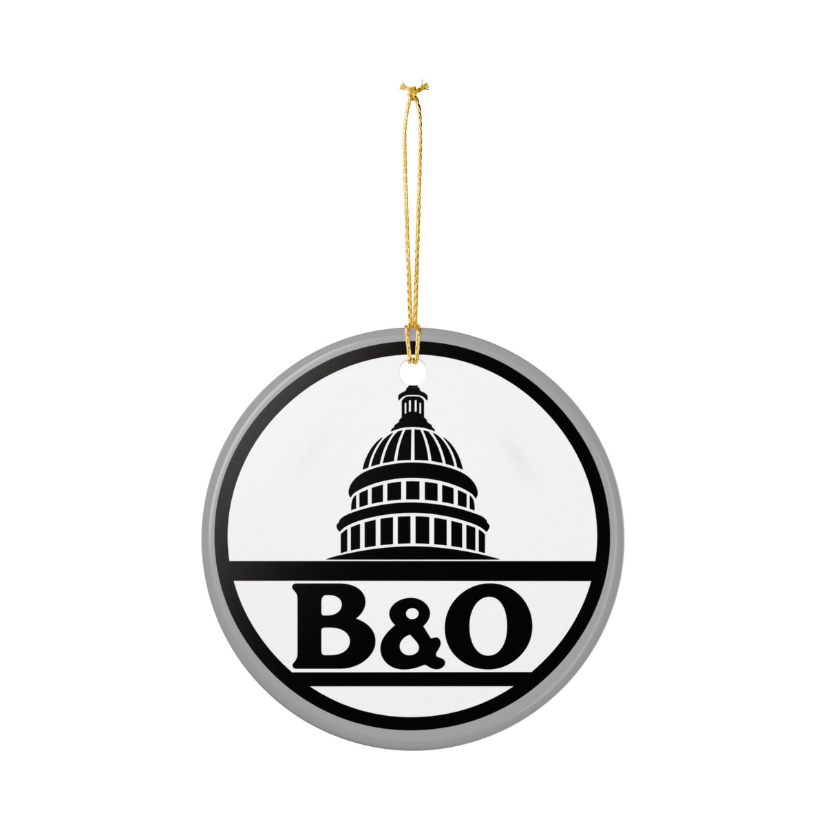 Baltimore and Ohio Railroad Ceramic Ornament