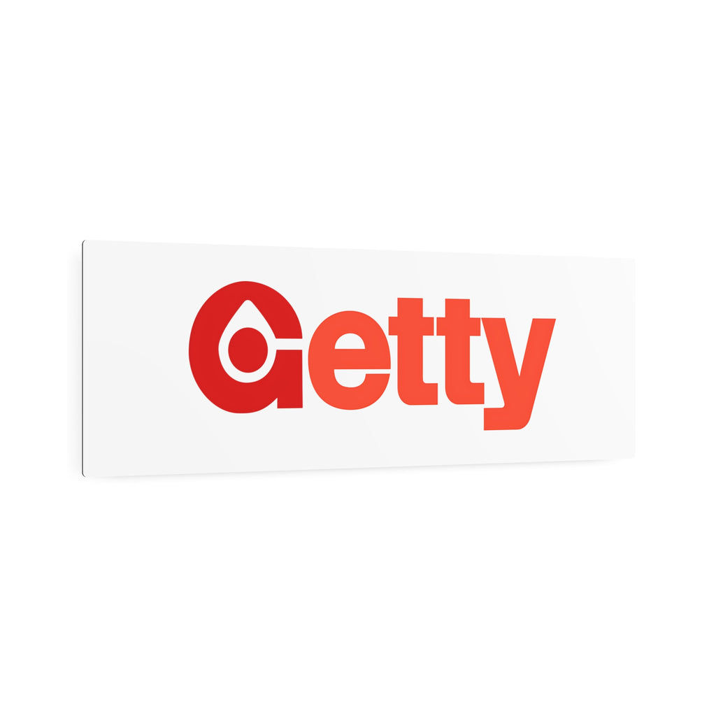 Getty Oil Metal Sign