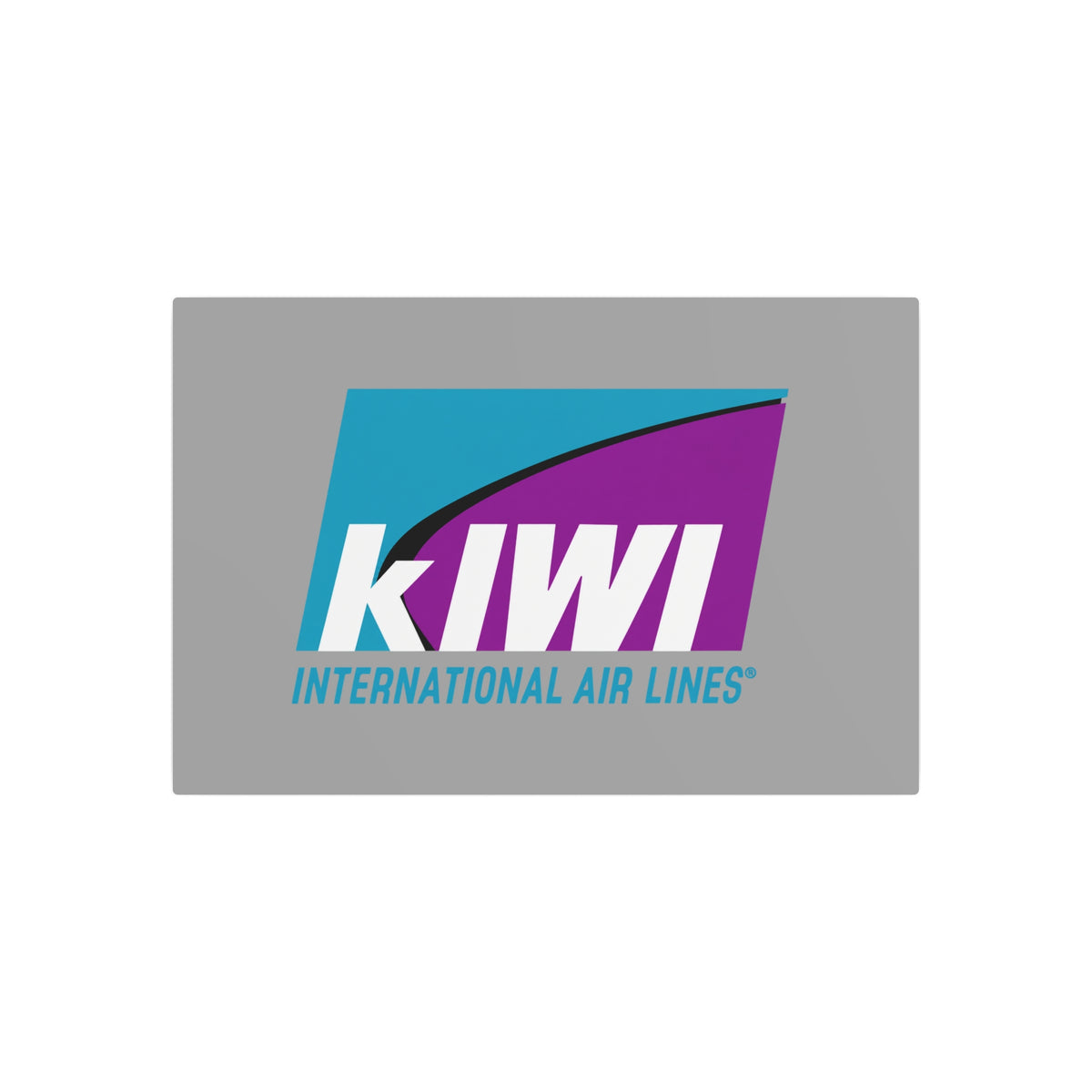 Kiwi International Air Lines Metal Sign