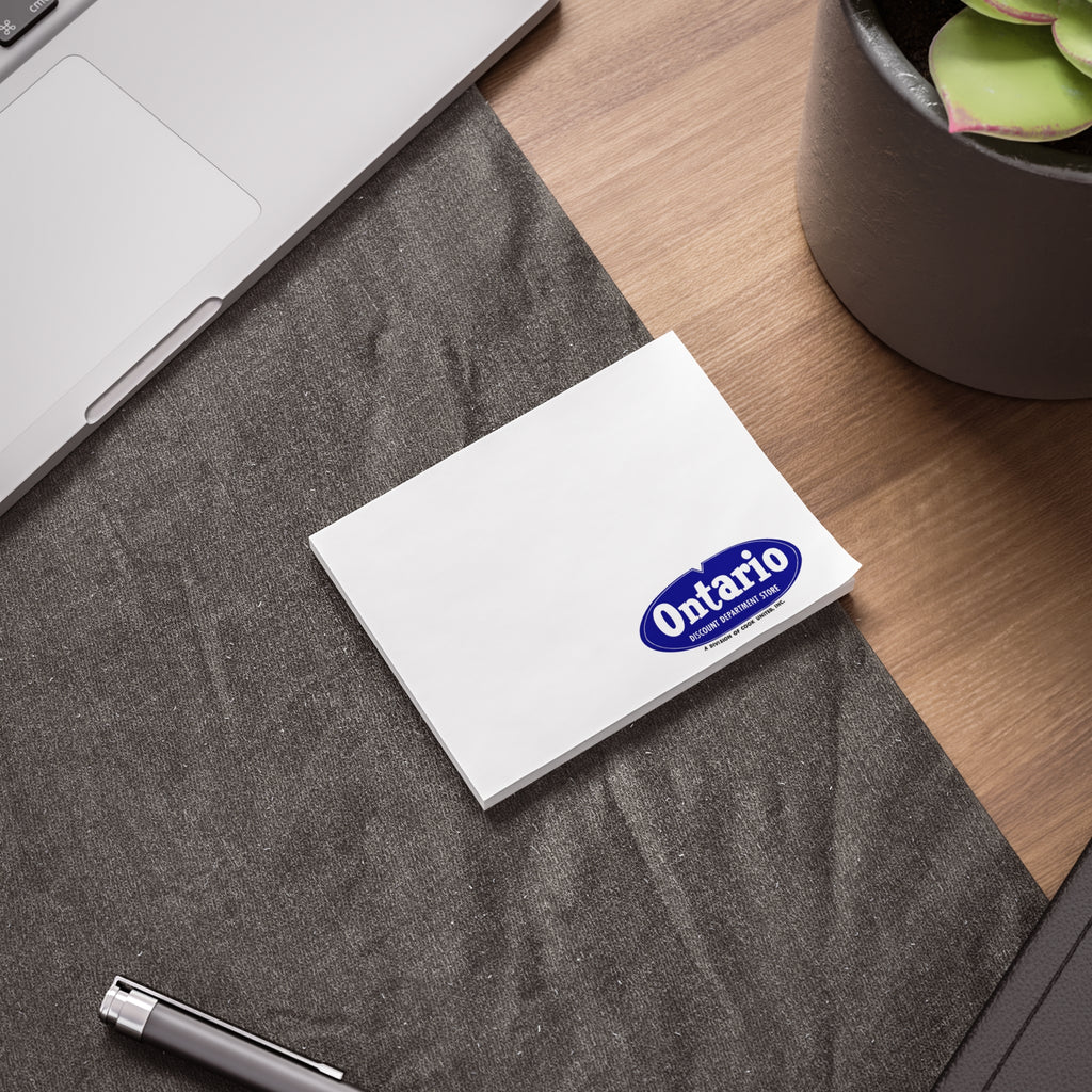 Ontario Discount Department Store Sticky Post-it Note Pad