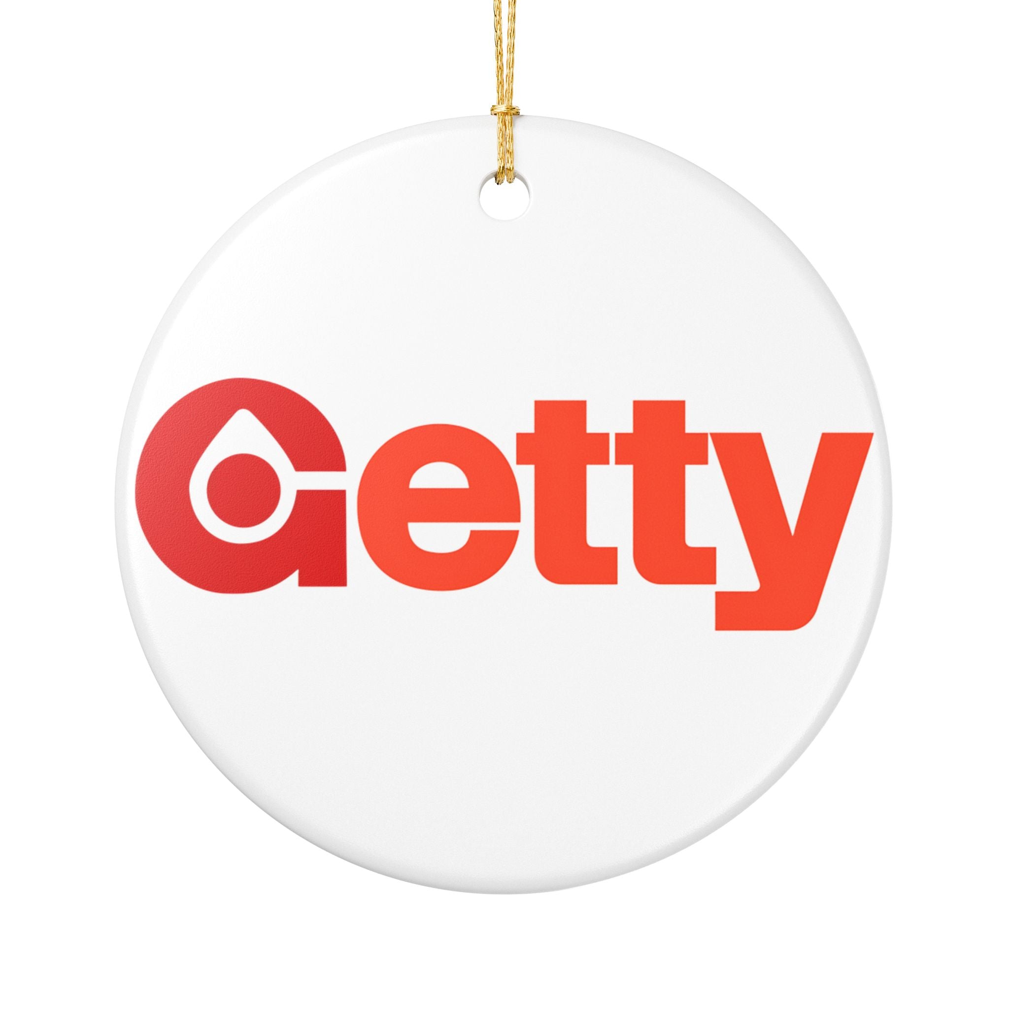 Getty Oil Ceramic Ornament