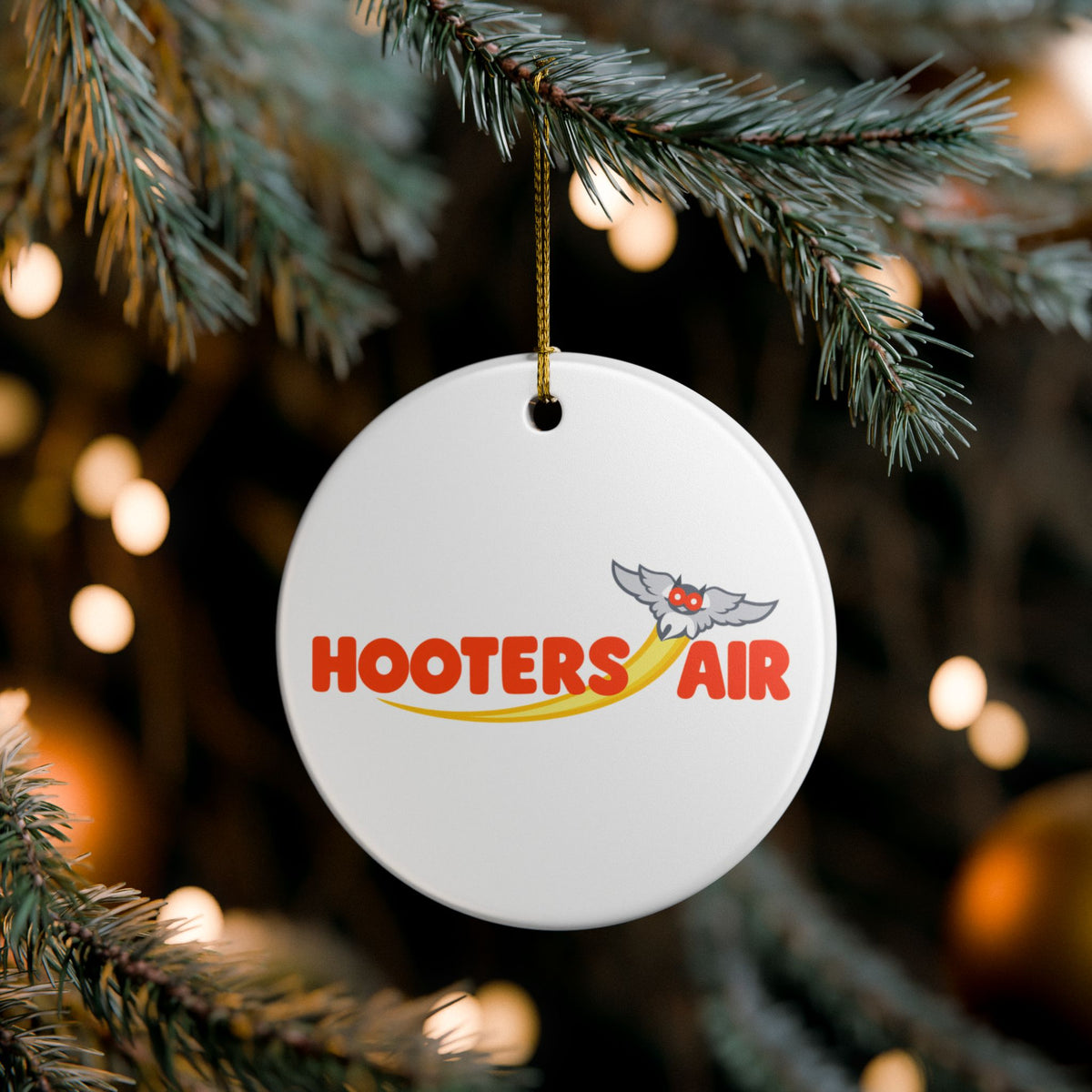 Hooters Air Ceramic Ornament