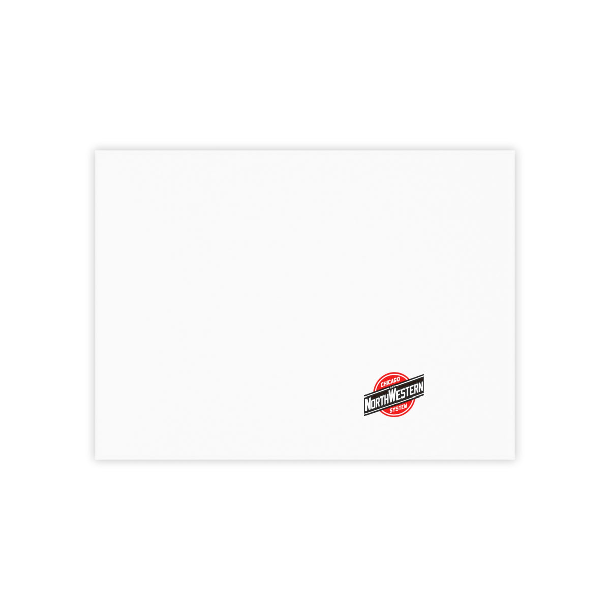 Chicago and North Western Railway Sticky Post-it Note Pad