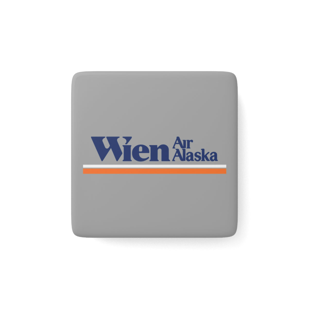 Wien Air Alaska Square Porcelain Fridge Magnet