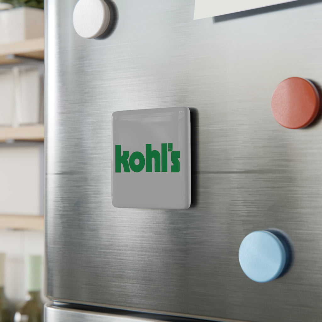 Kohl's Food Stores Square Porcelain Fridge Magnet