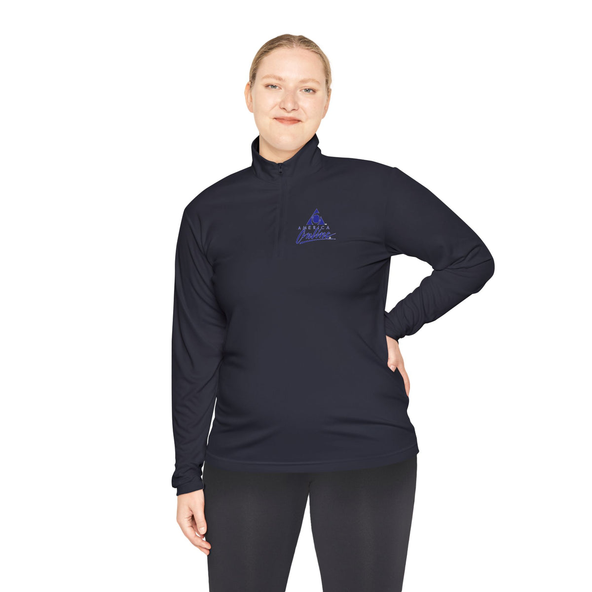 America Online (AOL) Unisex Quarter Zip Pullover