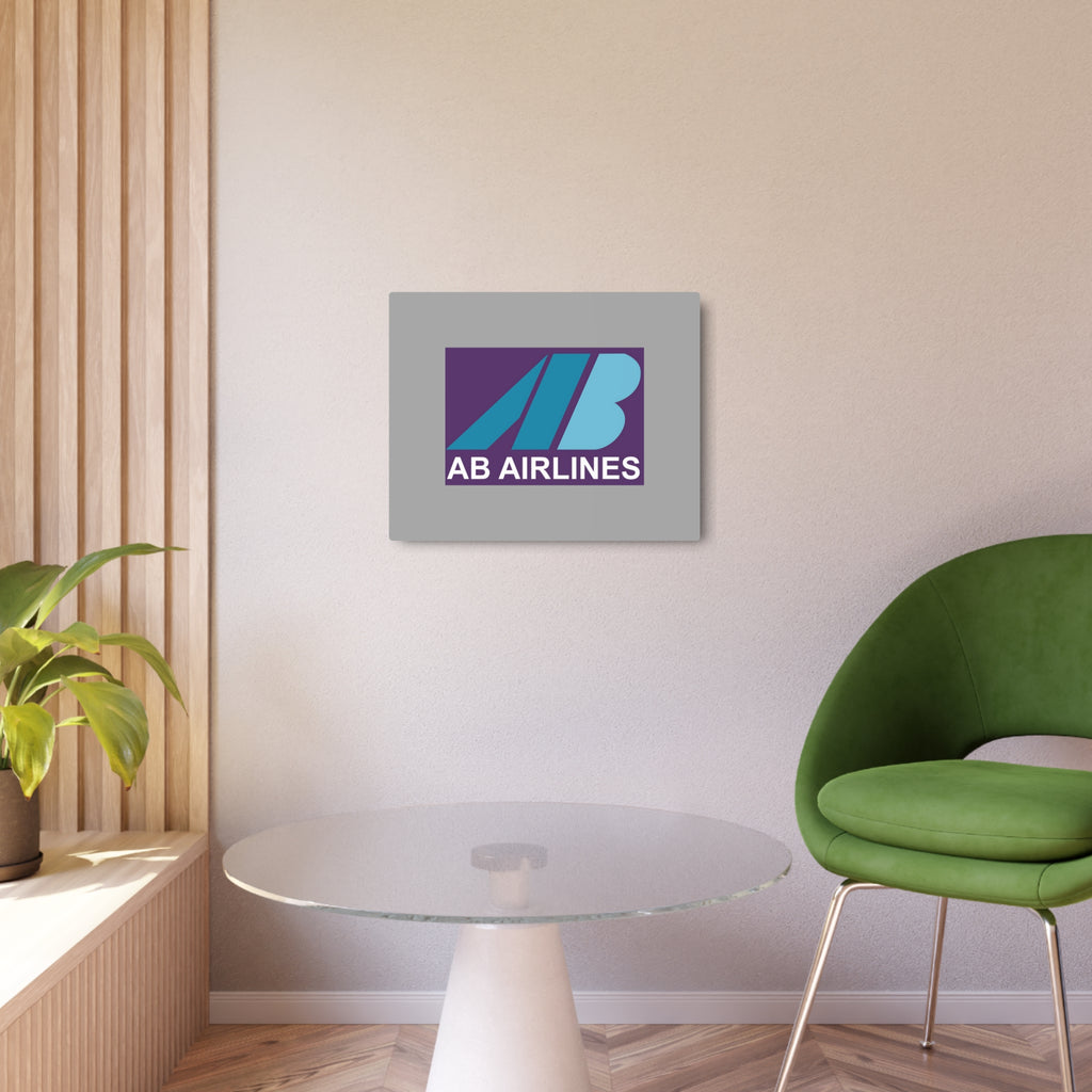 AB Airlines Metal Sign