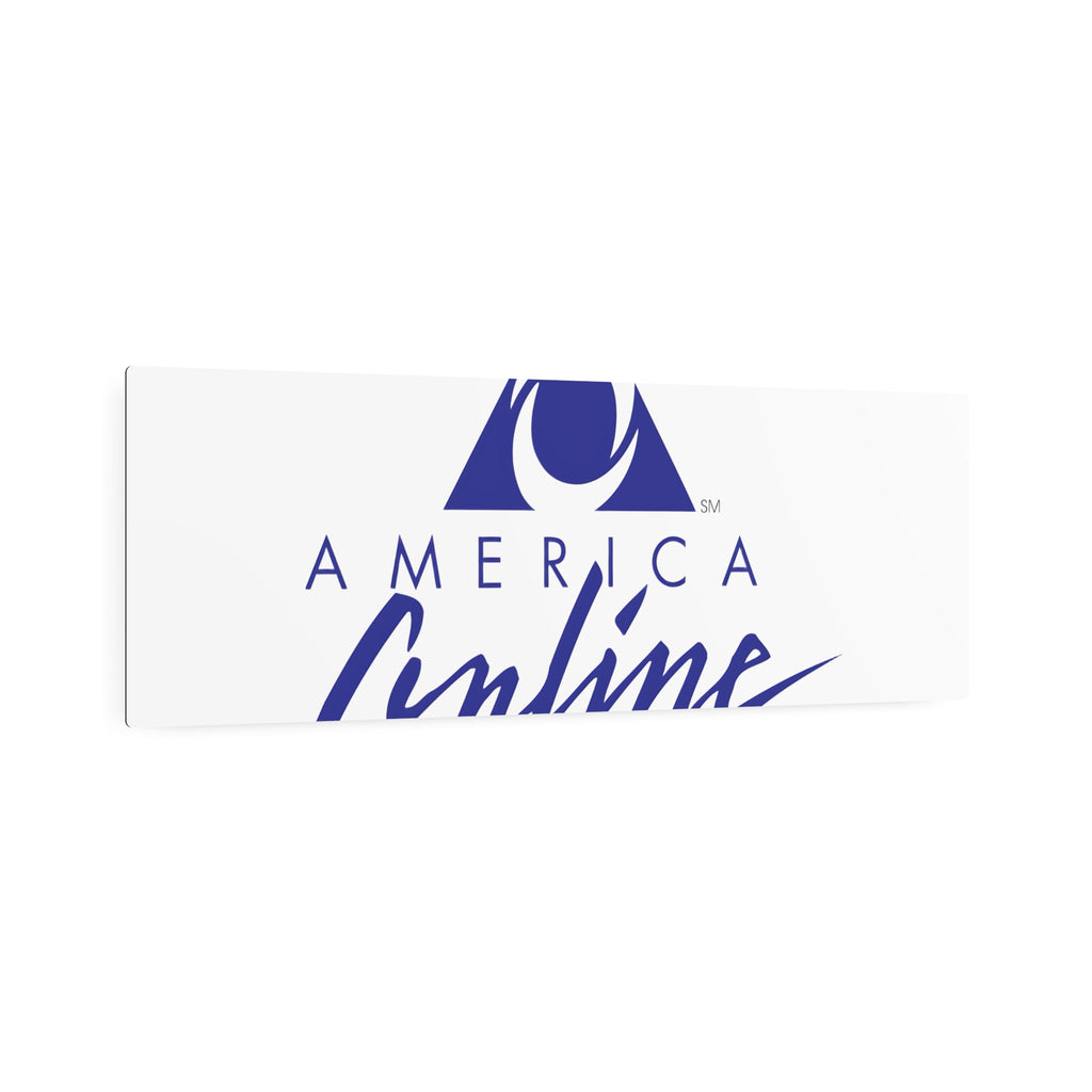 America Online (AOL) Metal Sign