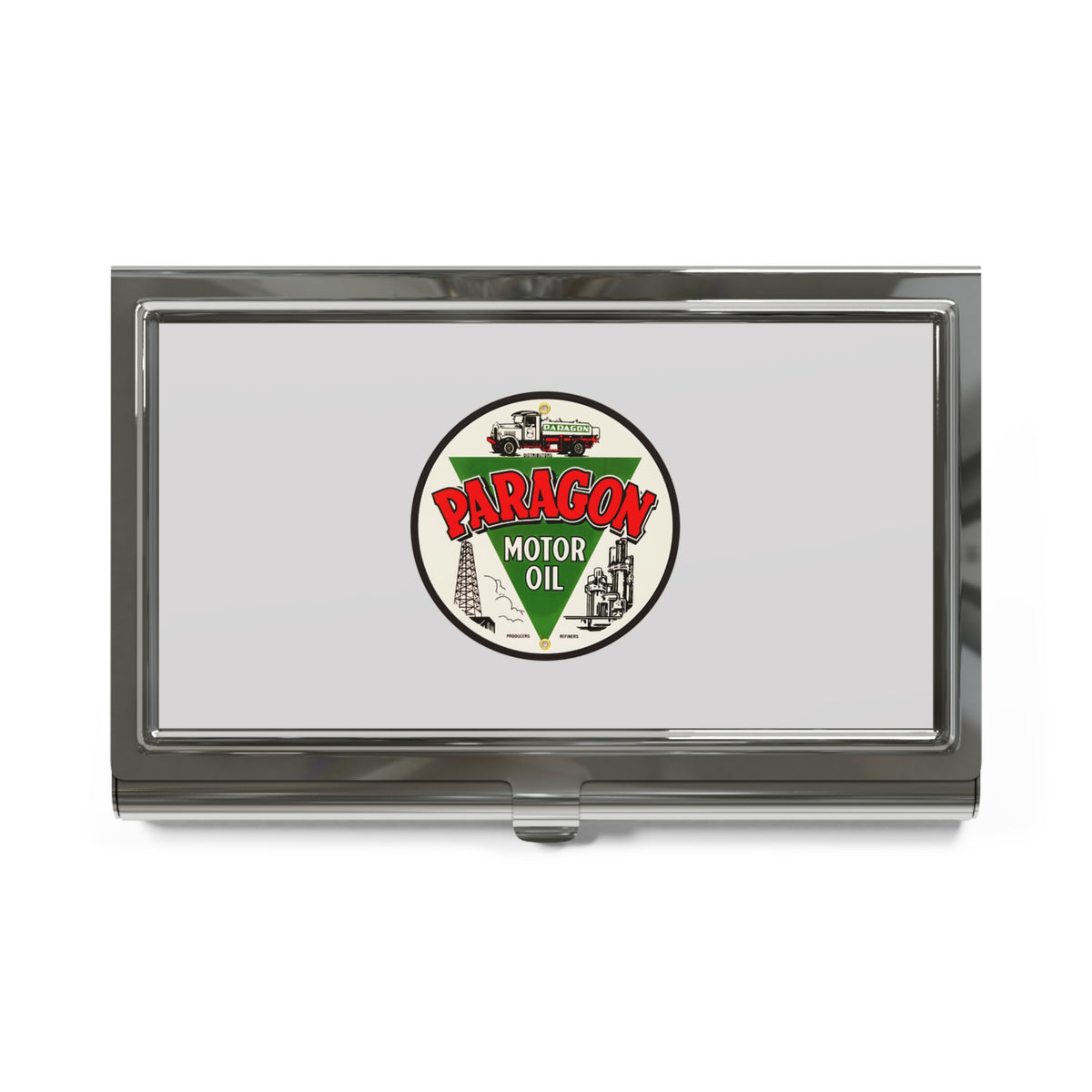 Paragon Oil Metal Business Card Holder