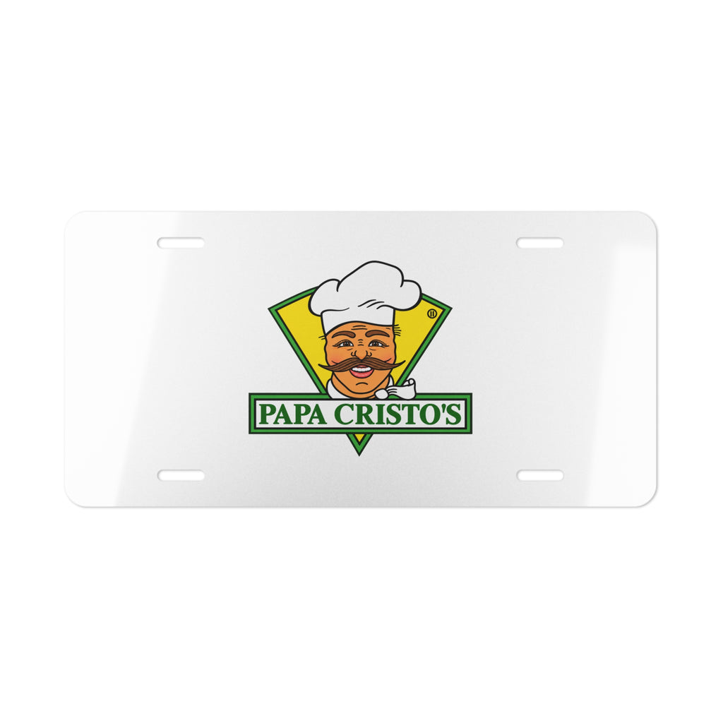 Papa Cristo's Vanity License Plate