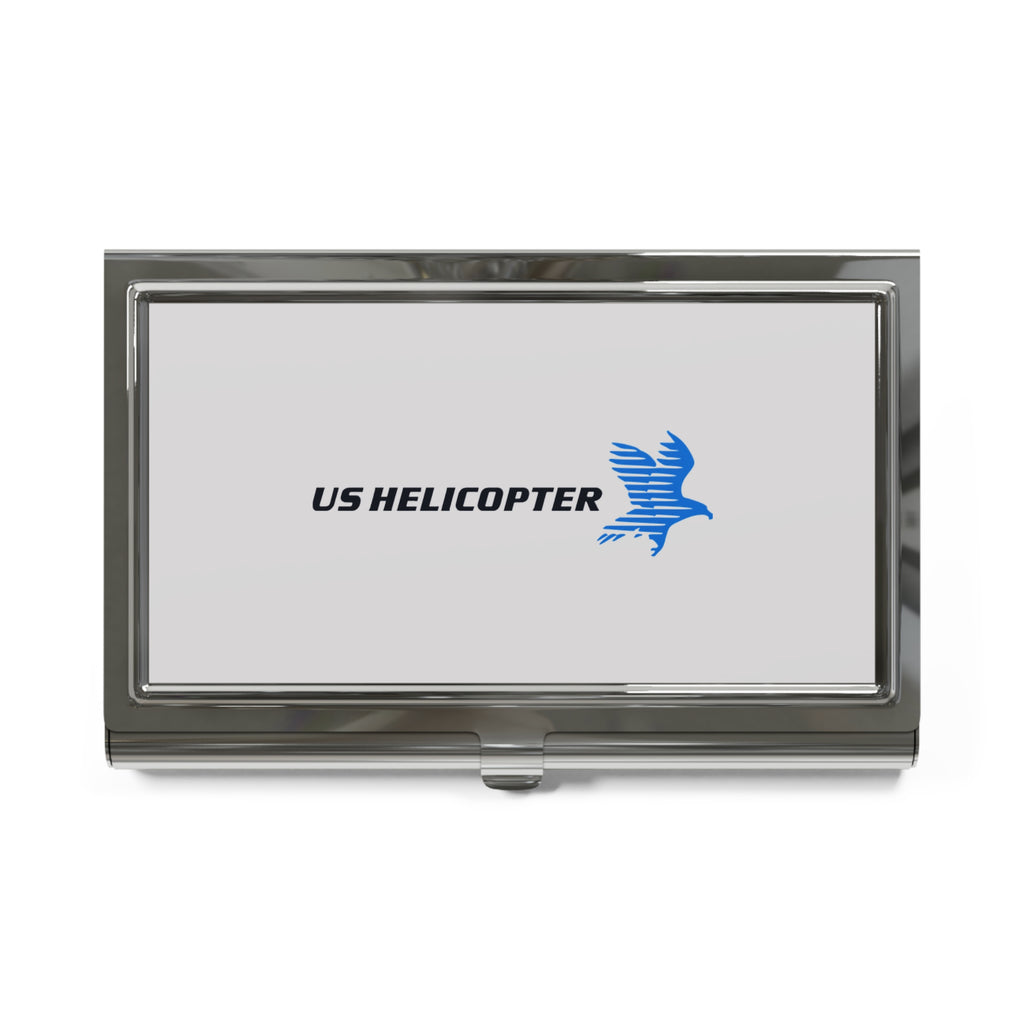 US Helicopter Metal Business Card Holder