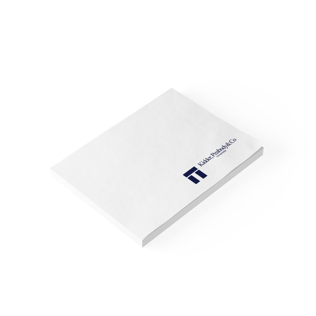 Kidder, Peabody & Co. Sticky Post-it Note Pad