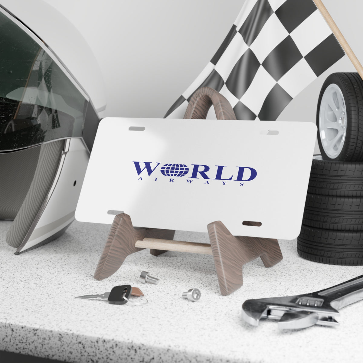 World Airways Vanity License Plate