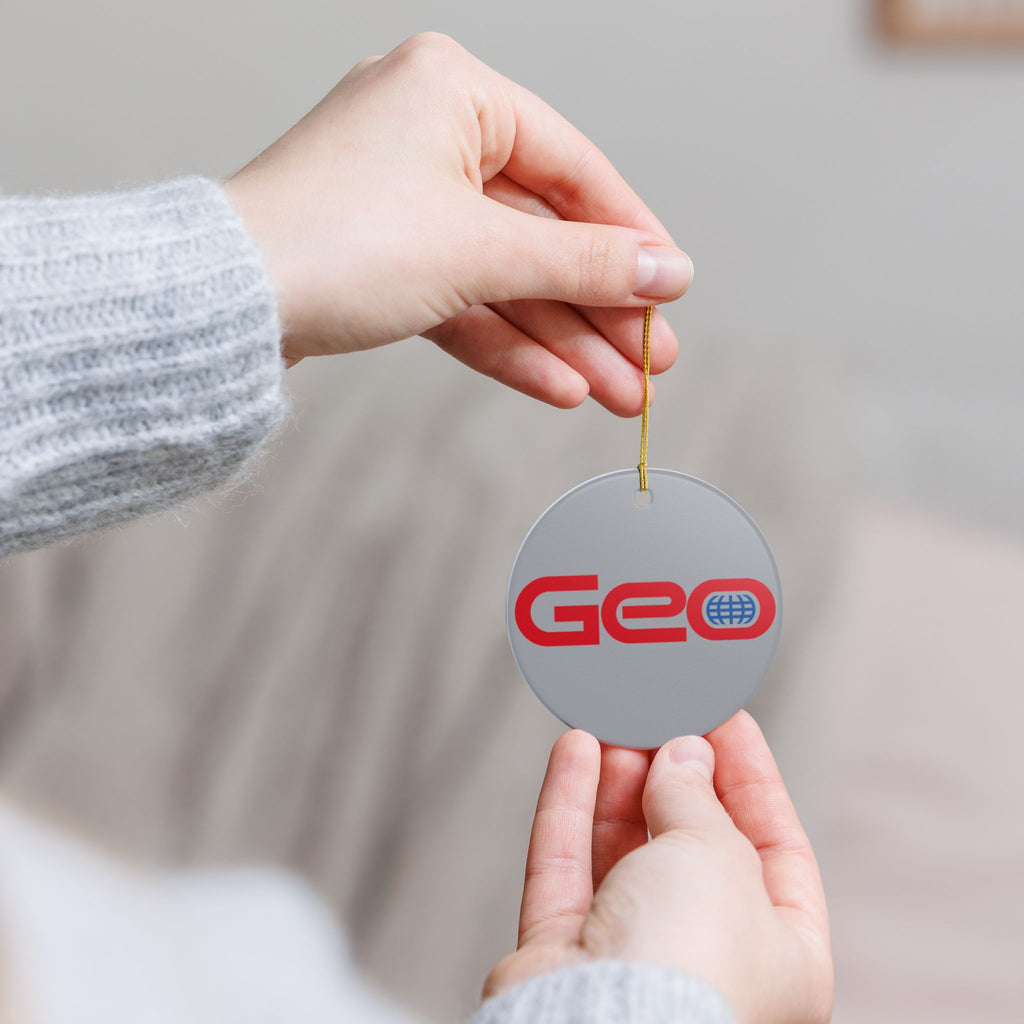 Geo Ceramic Ornament