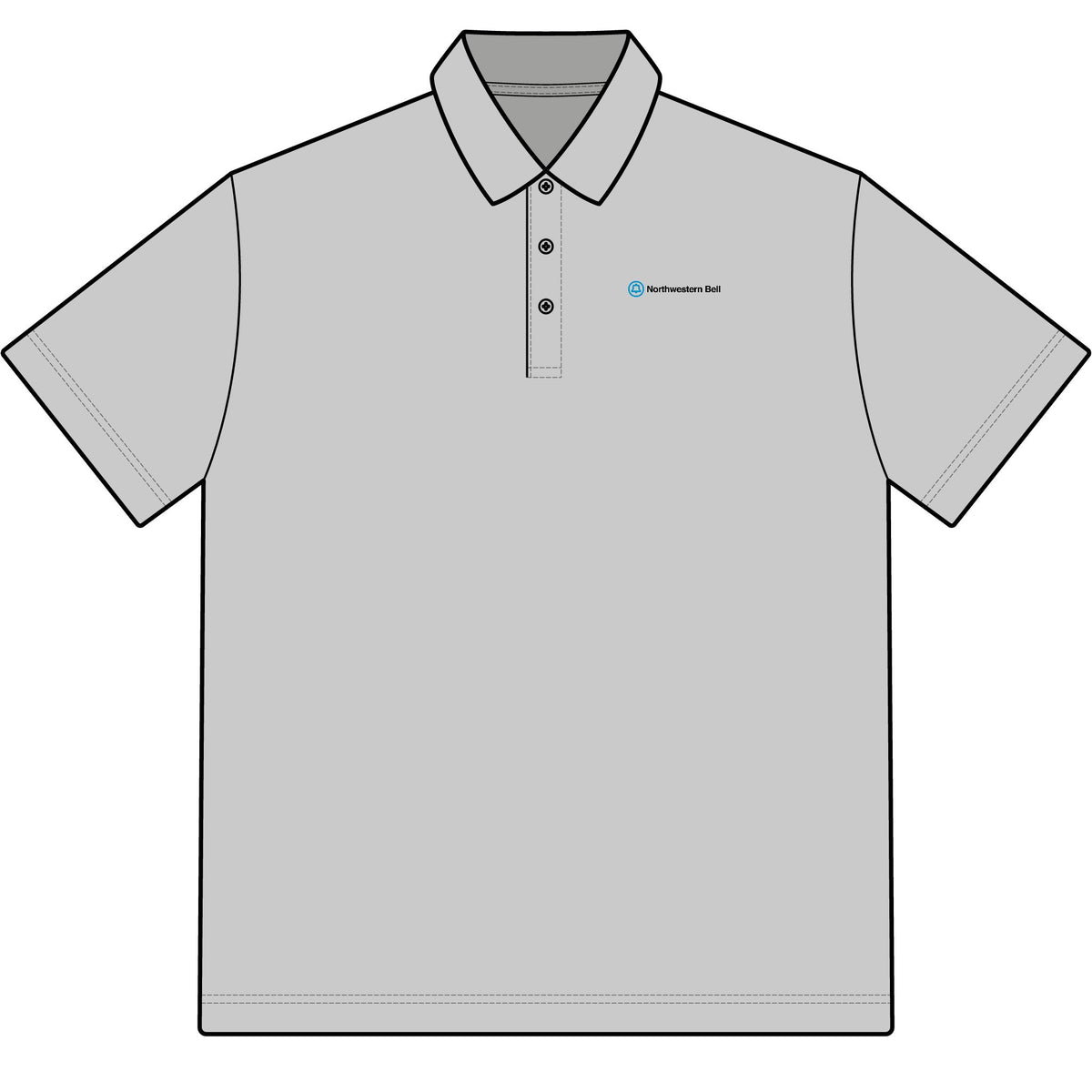 Northwestern Bell Cotton Polo Shirt