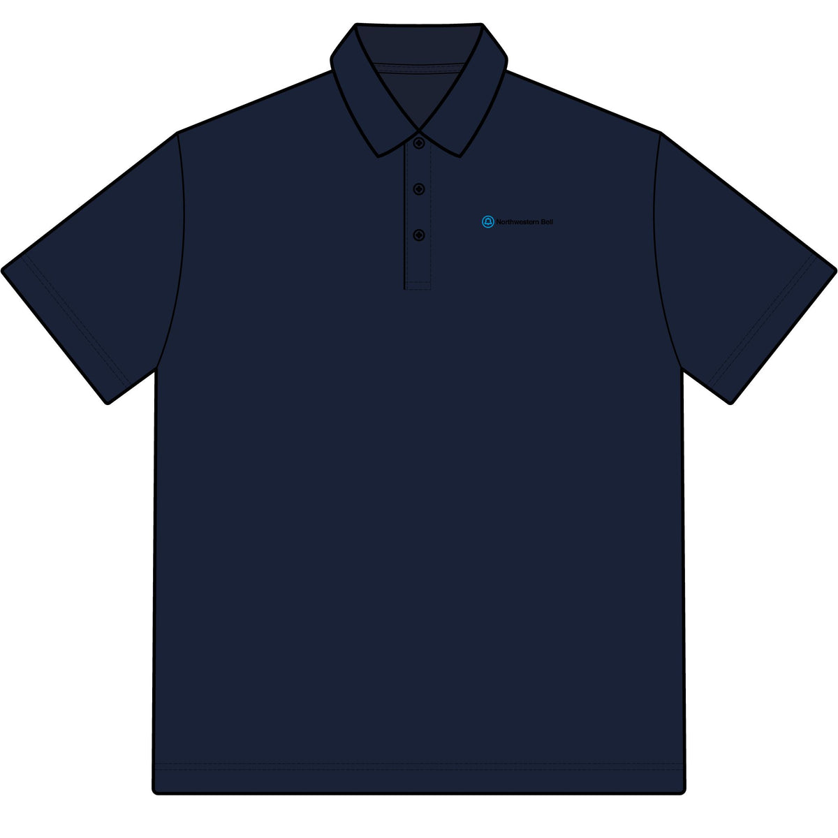 Northwestern Bell Cotton Polo Shirt