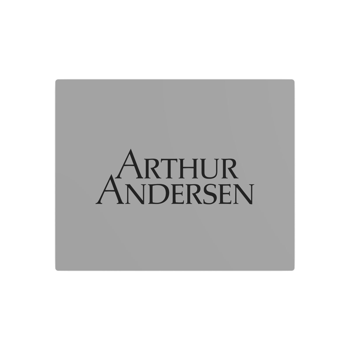 Arthur Andersen Metal Sign