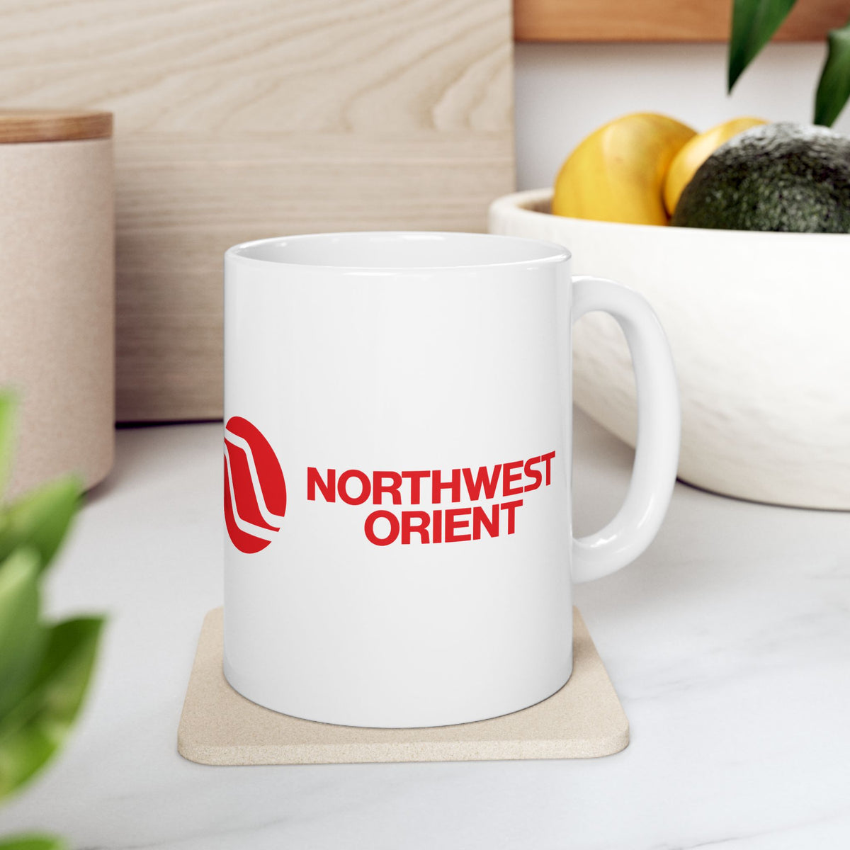 Northwest Orient Airlines Ceramic Coffee Mug