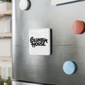 Columbia House Square Porcelain Fridge Magnet