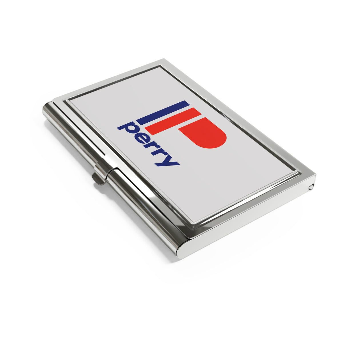 Perry Drug Stores Metal Business Card Holder