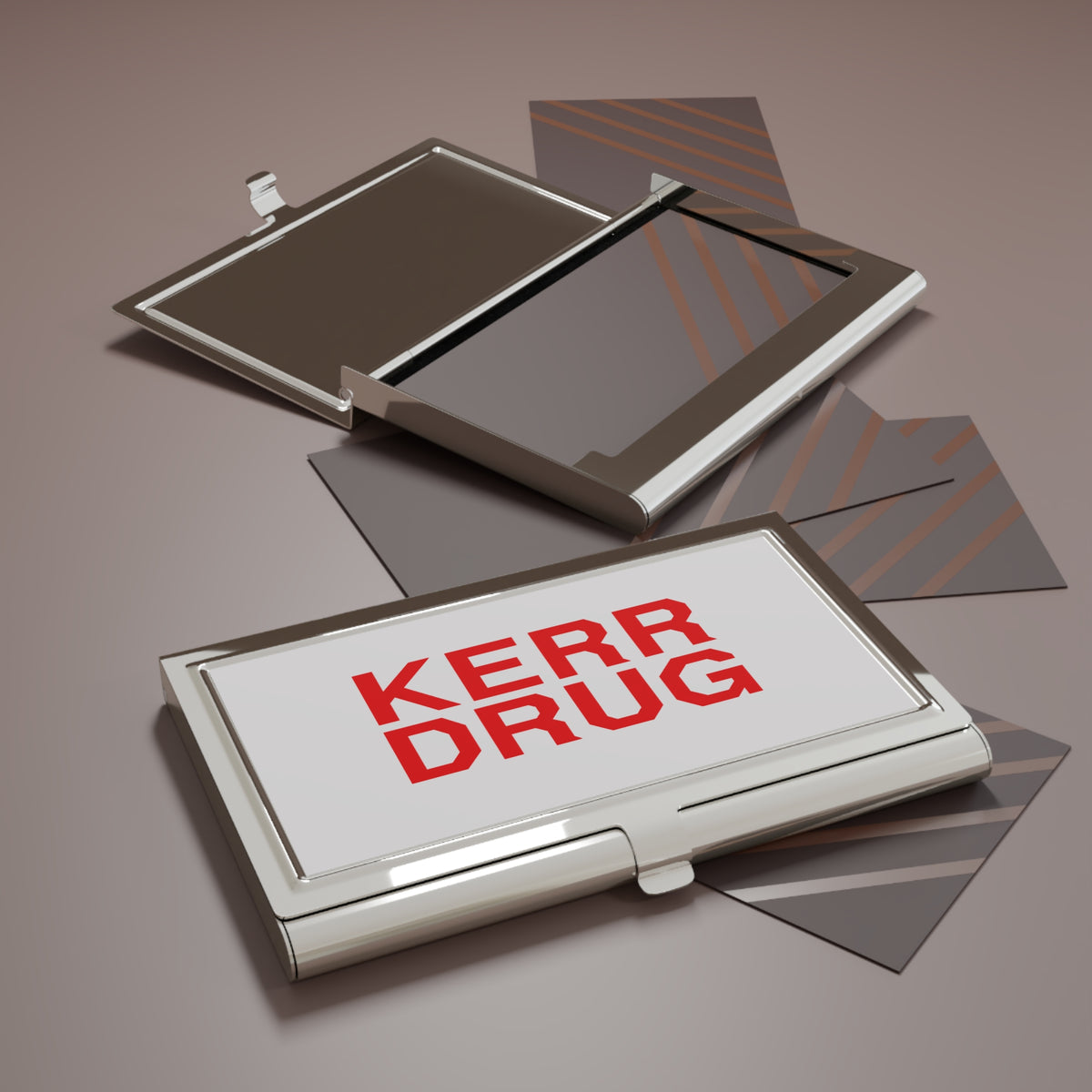 Kerr Drug Metal Business Card Holder