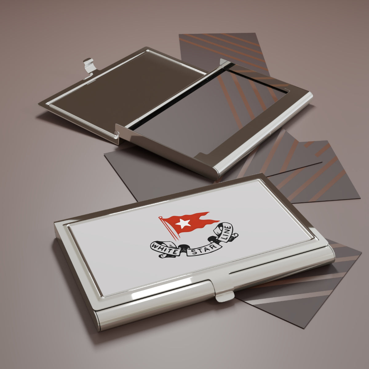 White Star Line Metal Business Card Holder