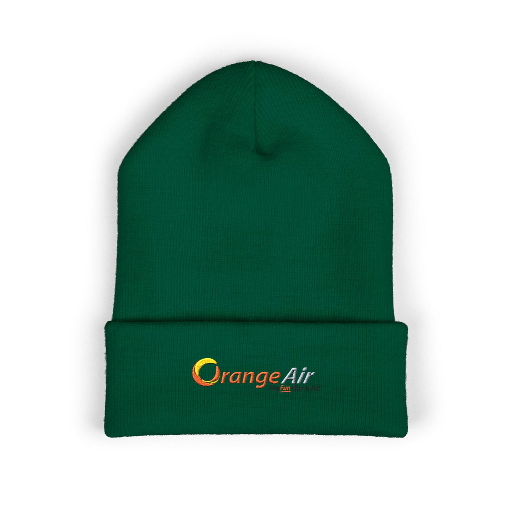 Orange Air Cuffed Beanie