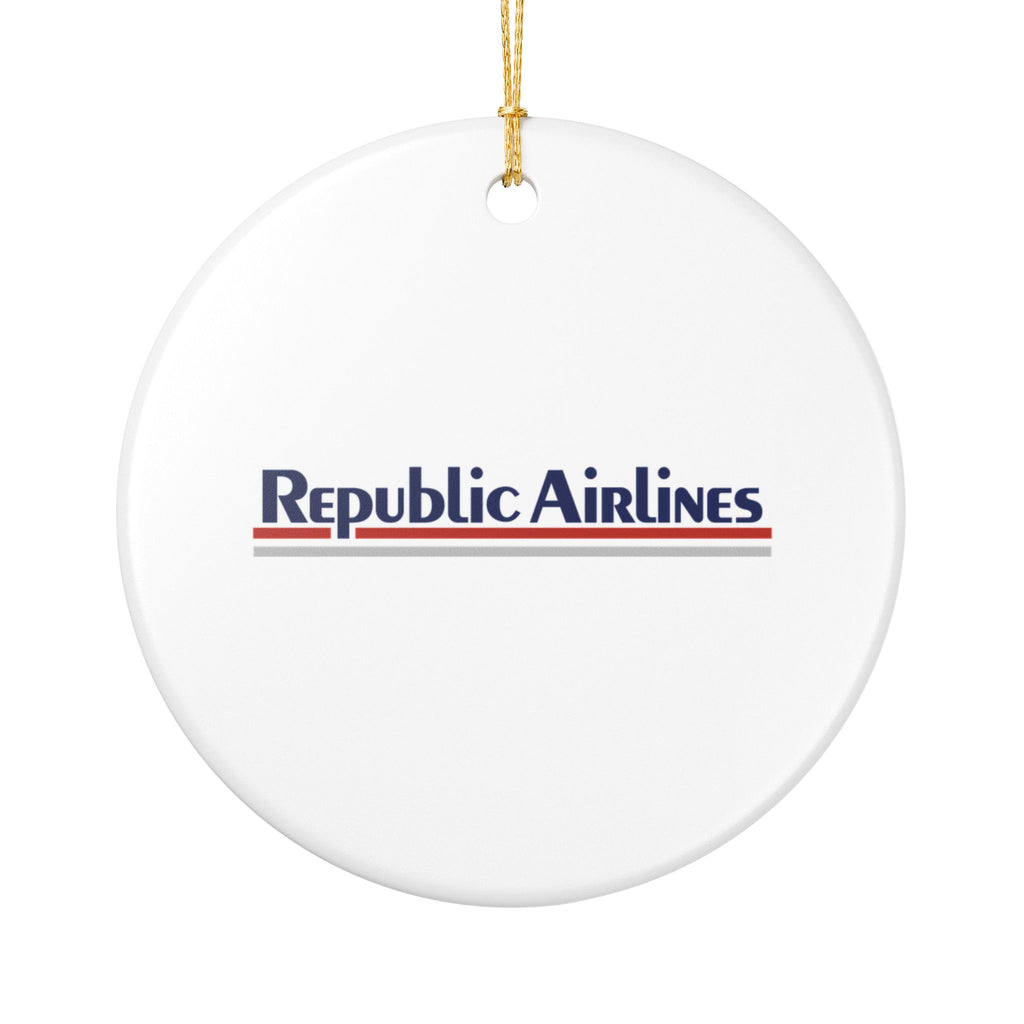 Republic Airlines Ceramic Ornament