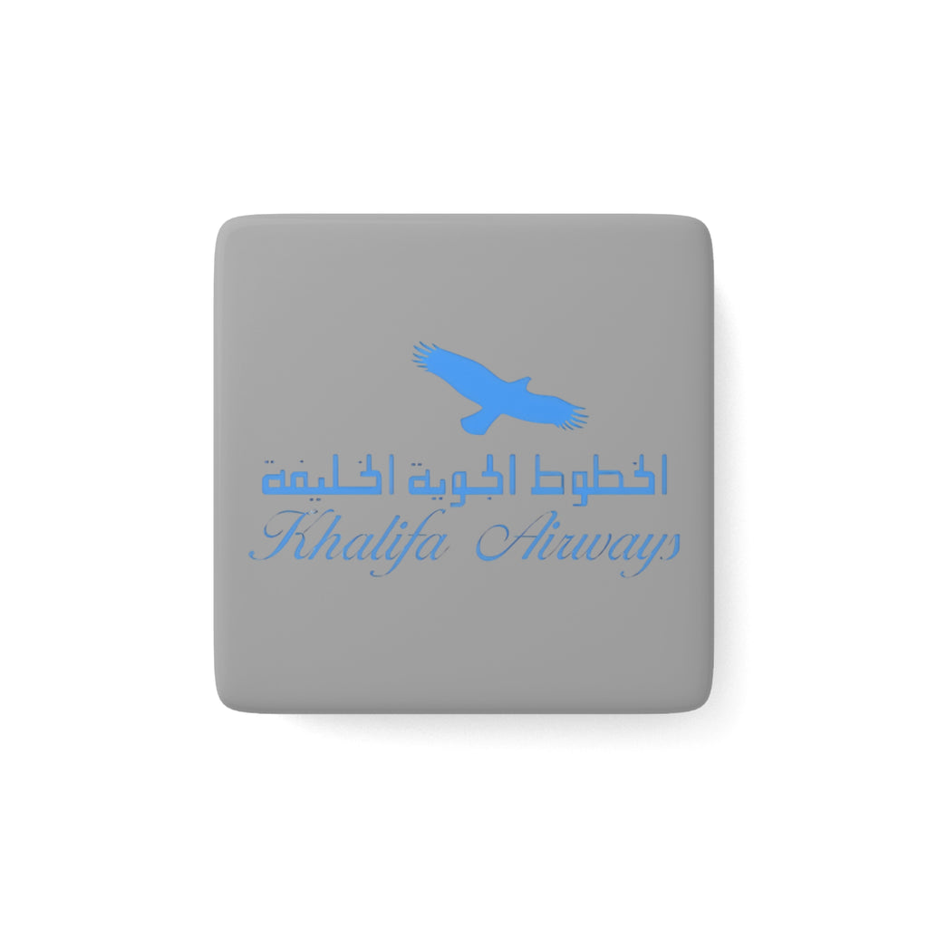 Khalifa Airways Square Porcelain Fridge Magnet