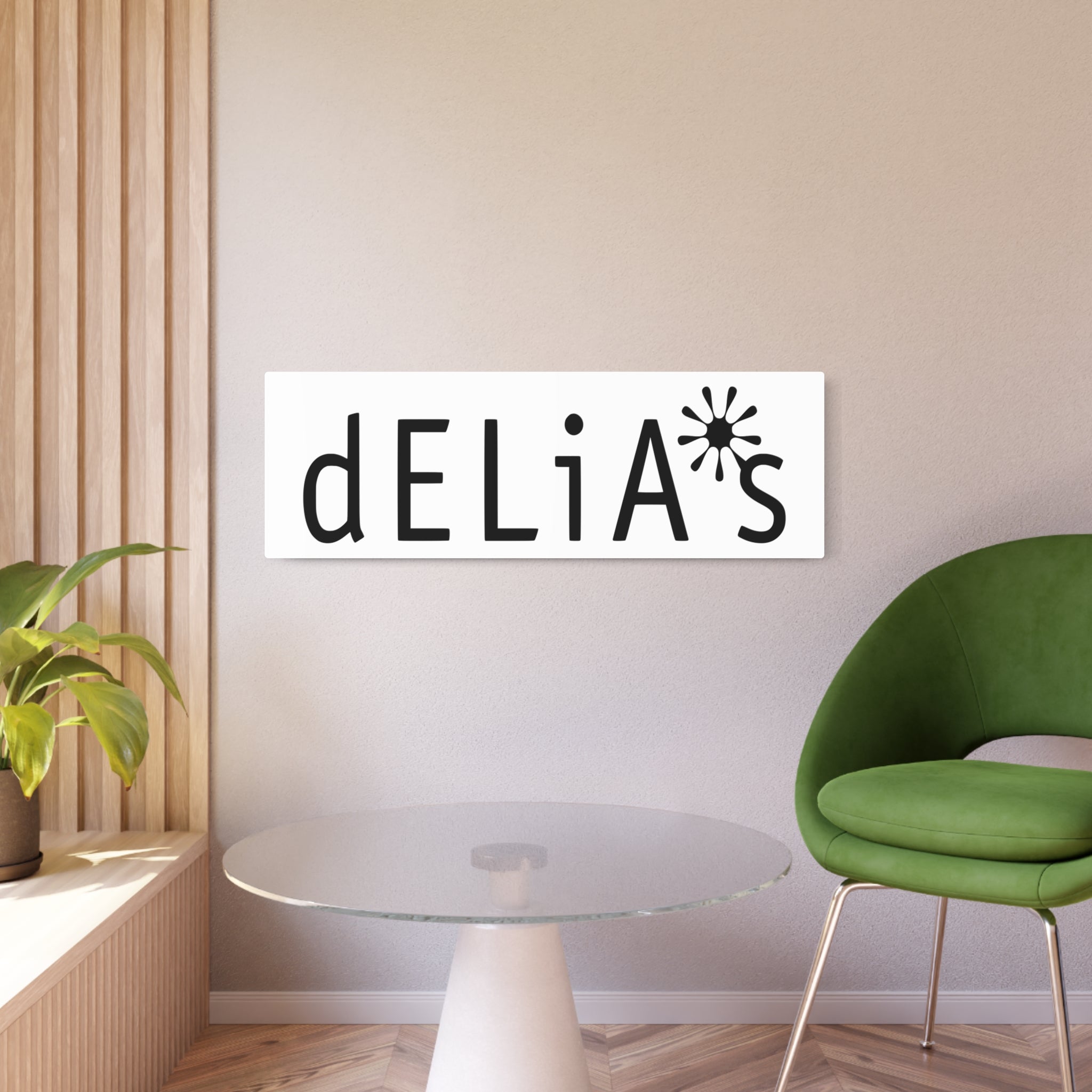 Delia's Metal Sign