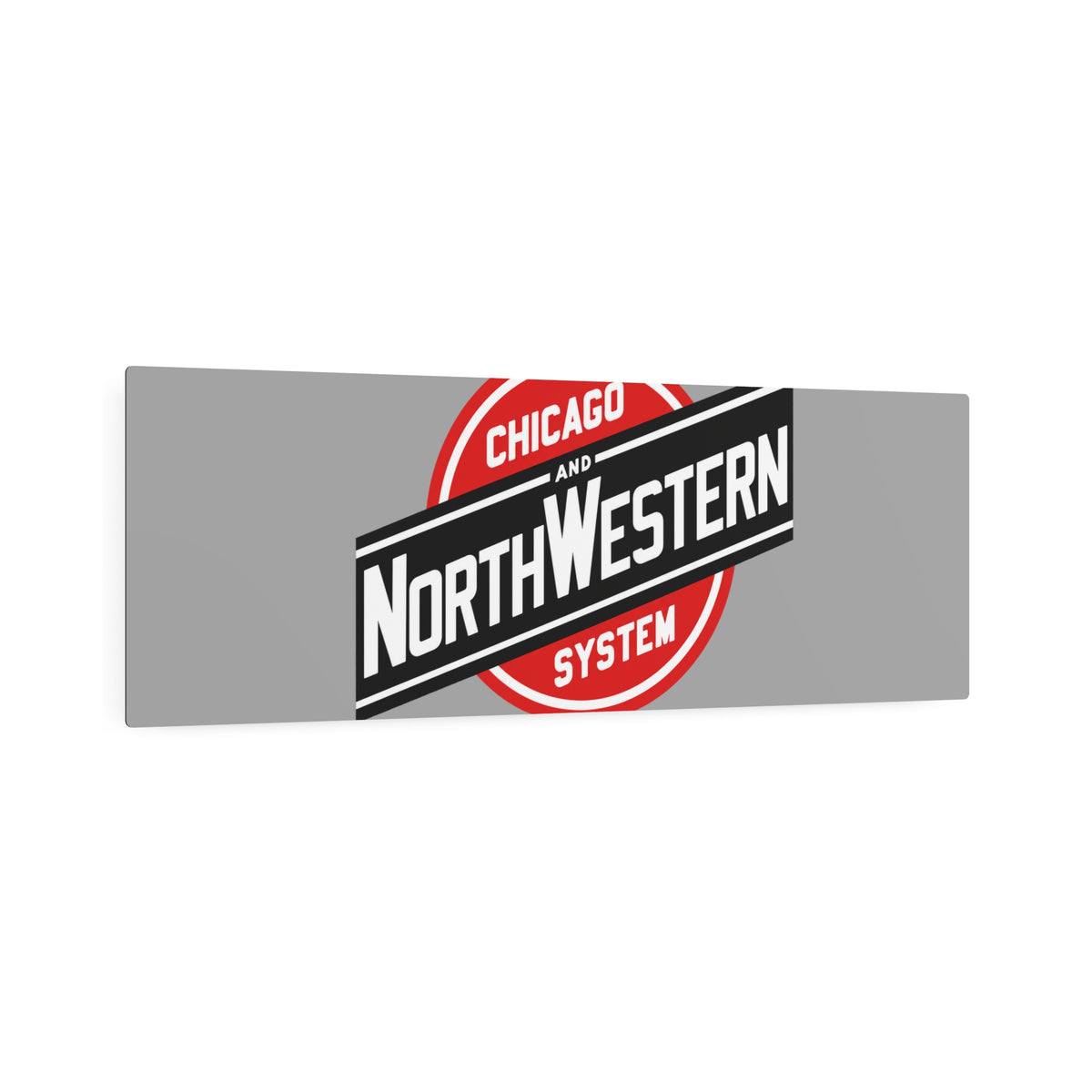 Chicago and North Western Railway Metal Sign