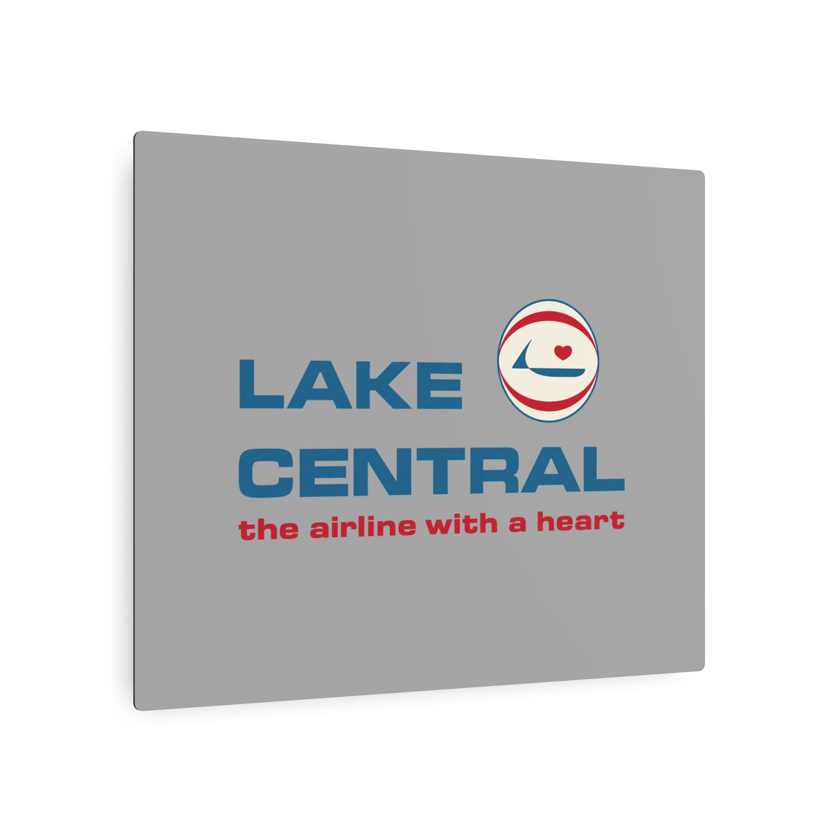 Lake Central Airlines Metal Sign