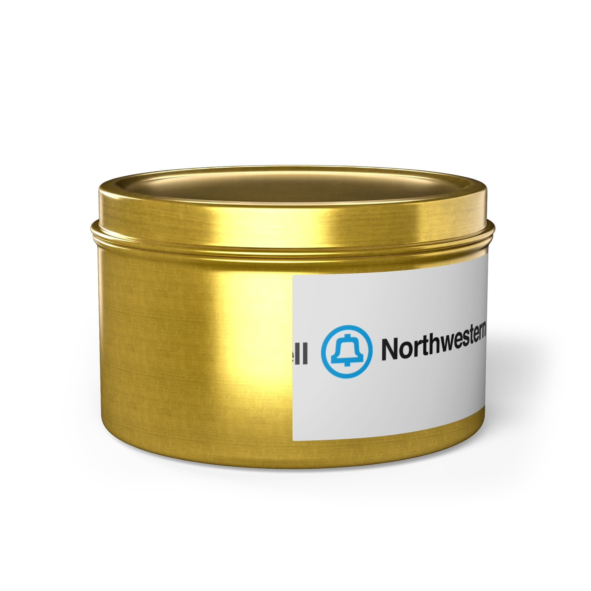 Northwestern Bell Tin Candle