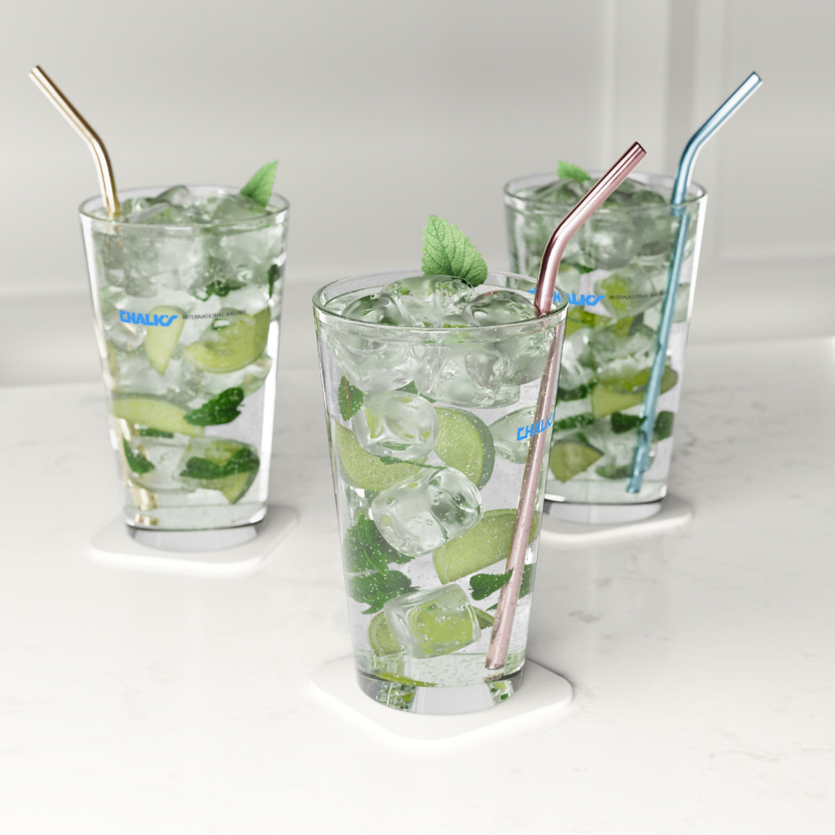 Chalk's International Airlines 16oz Pint Glass