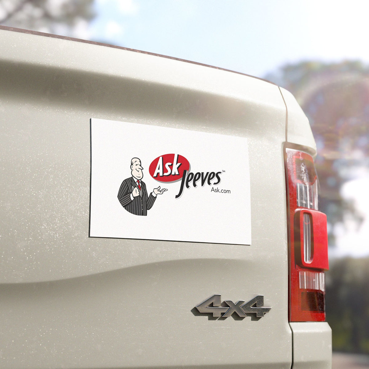 Ask Jeeves Car Magnet