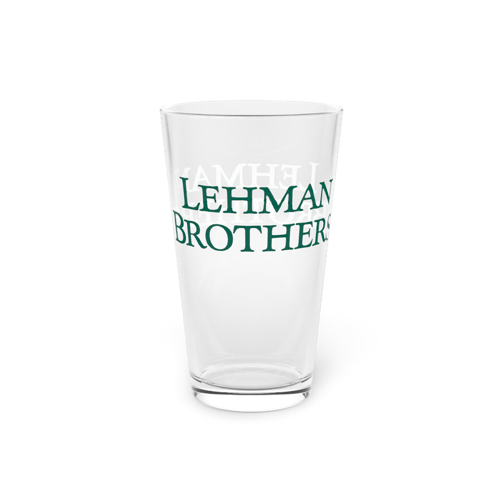 Lehman Brothers 16oz Pint Glass
