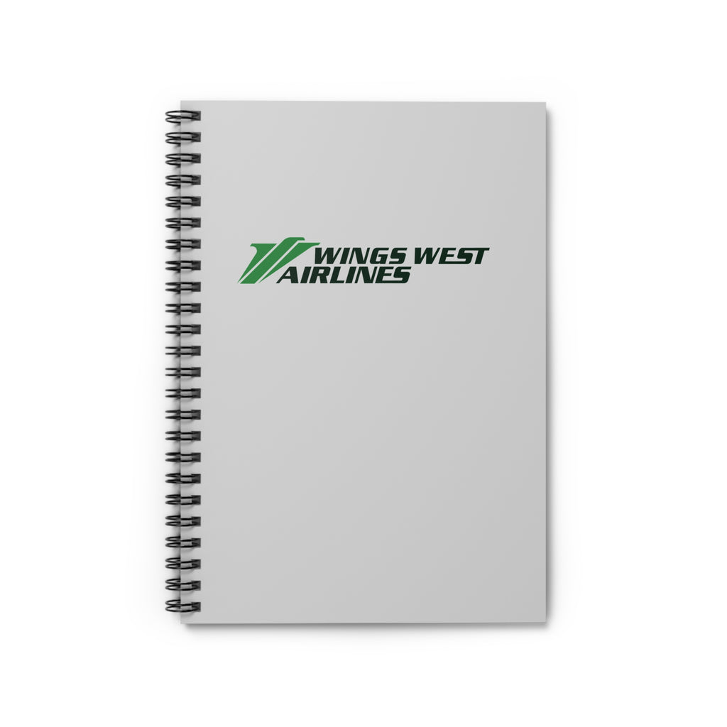 Wings West Airlines Spiral Notebook
